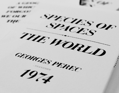 Perec, Georges. 'The World' (1974)