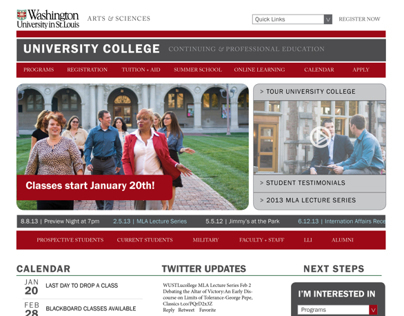 University College Webpage