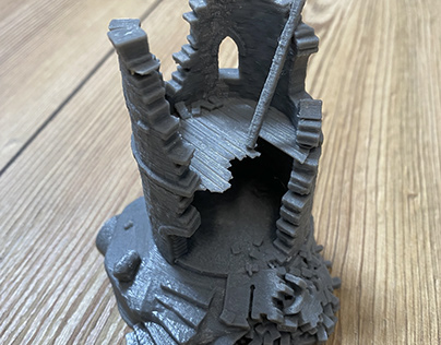 3D Model & Printed Tower