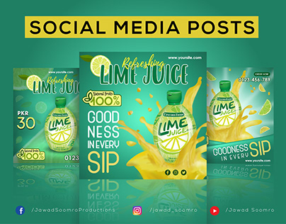 Social Media Template - Lime Juice