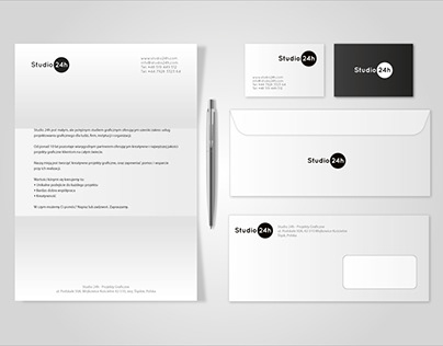 Brand identity, business card, letterhead