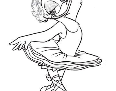 Disney Inking - Traditional, digital and vector inking.