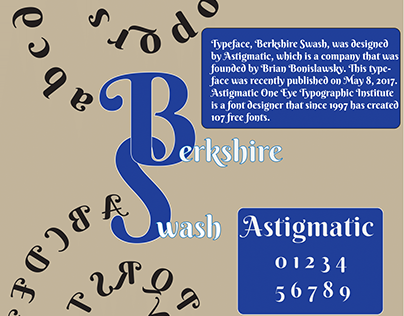 Typeface: Berkshire Swash