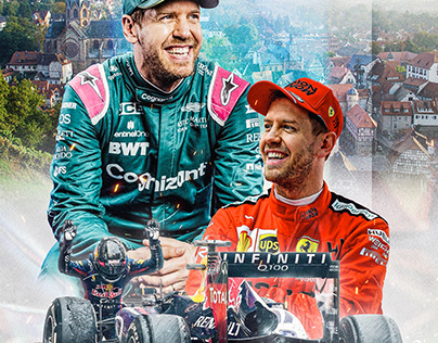 Sebastian Vettel Retirement Poster