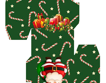 Caixa Montável - Natal - Papai Noel
