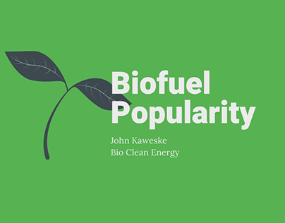 Biofuel Popularity | John Kaweske | Bio Clean Energy