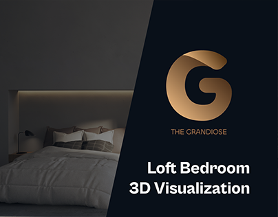 Loft Bedroom 3D Visualization