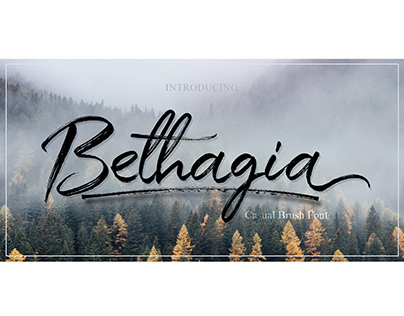 Bethagia | Brush Font