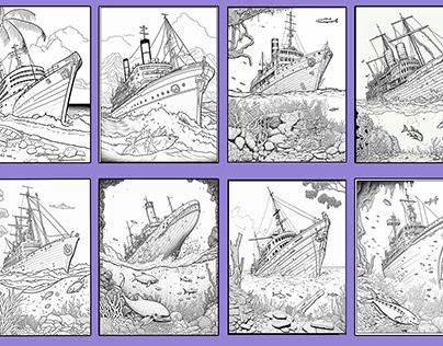 Famous shipwrecks coloring Pages