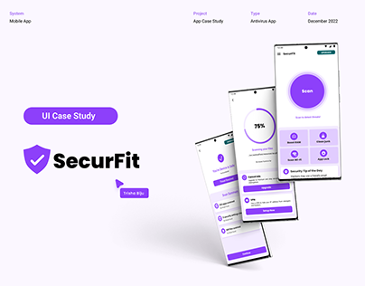 UI Case Study for Antivirus App | SecurFit