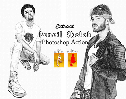 Extract Pencil Sketch Photoshop Action