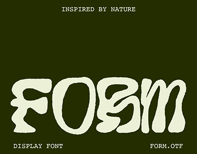 FORM DISPLAY TYPEFACE