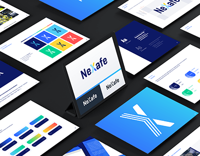 NeXafe - Company Brandbook & Landing Page Design