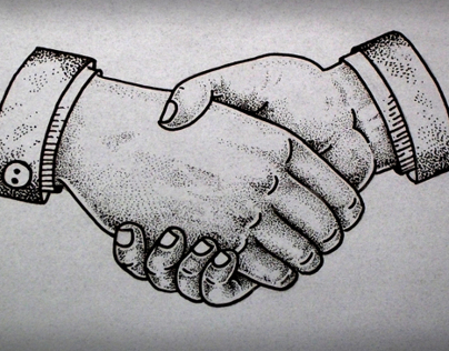 Handshake tattoo