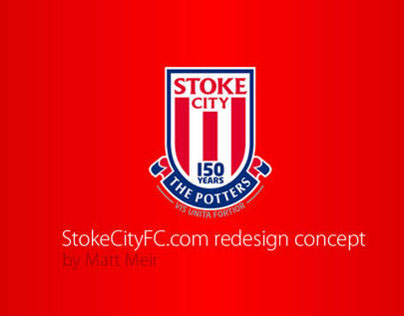 StokeCityFC.com redesign concept