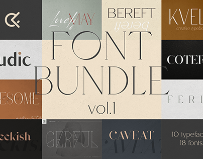 Font Bundle Vol.1 - 18 fonts