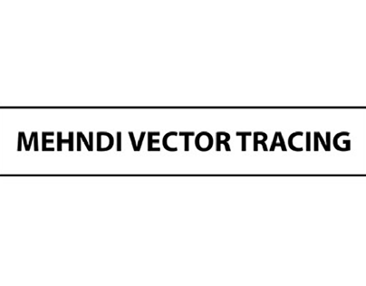 Mehndi Style Vector Tracing Design