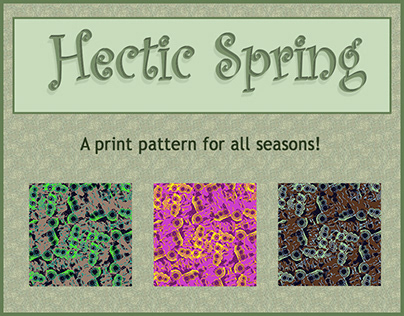 Hectic Spring - print pattern