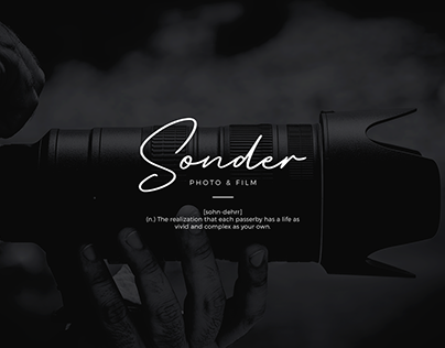 Sonder Photo & Film Logo Designed by Coding Flex