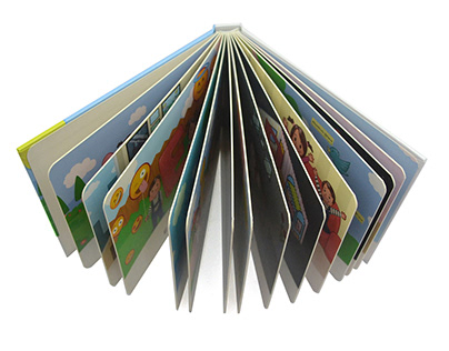 What paper is used for printing board books?