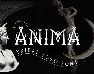 Anima - Tribal Mystical Logo Font