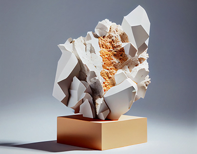 paper mineral sculpture N°08/2023