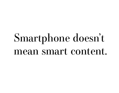 NZ Herald - Smartphone not smart content.