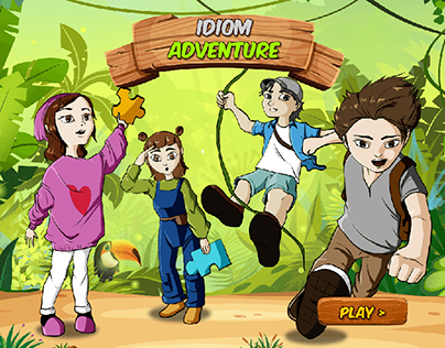 " Idiom Adventure " Mobile game. Ui/ux & 3D Animation
