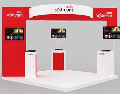 Airtel xstream promo booth