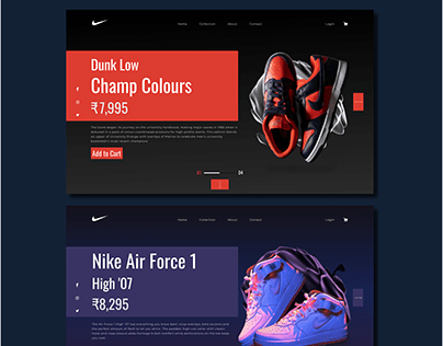 Ui design for Nike store