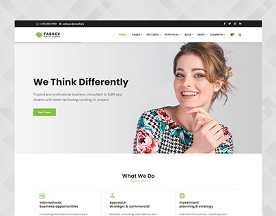 Fabrex - Multipurpose Business + Admin HTML Template