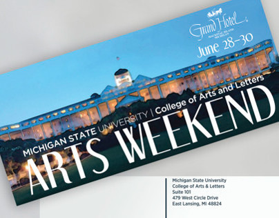 Arts Weekend // Postcard Design