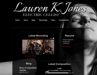 Lauren K. Jones: Electric Cello Website