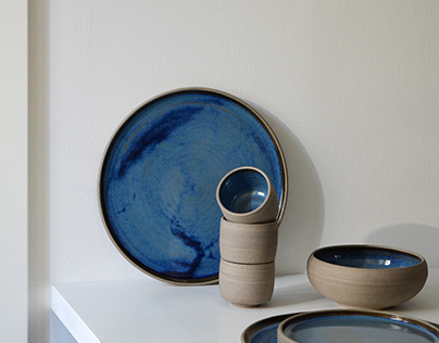 Daniel's blue ceramics made-to-order