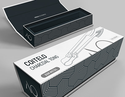 Packaging design for AO Coitelo Charcoal tongs