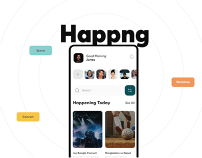 Hppng - Event App UI/UX