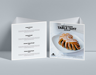 Free Table Tent Mockup