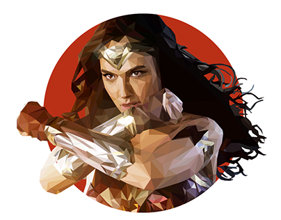 Wonder Woman | Low Poly