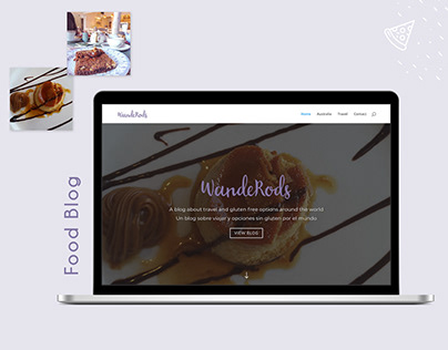Food Blog Wordpress Website