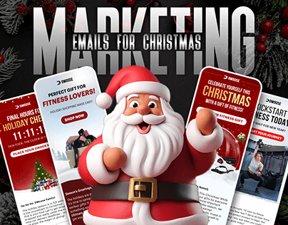 Marketing Email Designs for DMoose Christmas Campaign