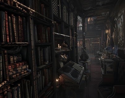 Ancient Library - Game Ready - OLD PROJECT