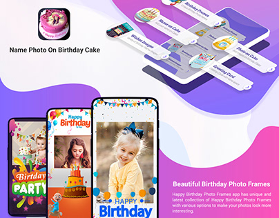 Name & Photo on Birthday Cake | App Preview