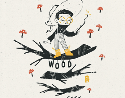 Magic Forest - based on Inktober 52 prompt "wood"