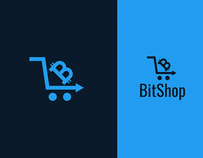 Bitcoin Logo, bit shop Logo , Crypto shop