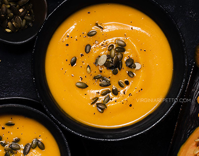 Pumpkin soup food photos