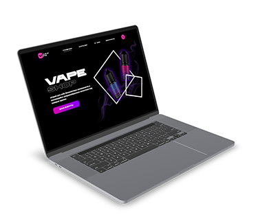 the design of the vape shop website