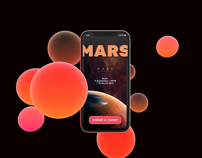 Mars space application 2022 UI concept