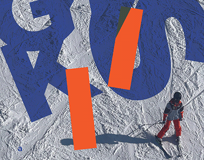 Typography Poster - Skiing