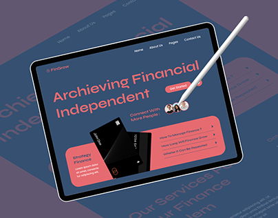 Fingrow Finance Planning Landing Page