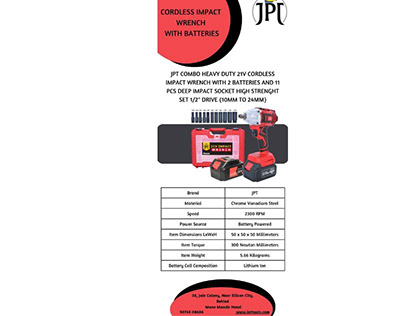 Discover the Best Impact Wrench at JPT TOOLS